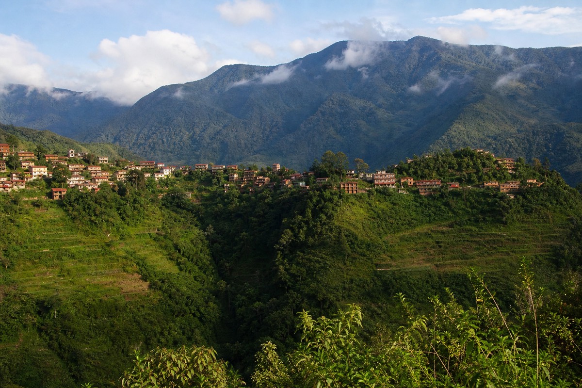The town of Coroico seen at the end of Death Road Bolivia tours through the Yungas