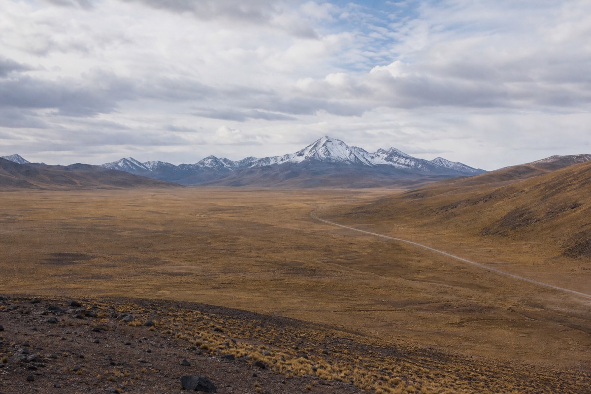 Bolivian altiplano plateau near the route start, a stop for altitude sickness in La Paz recovery